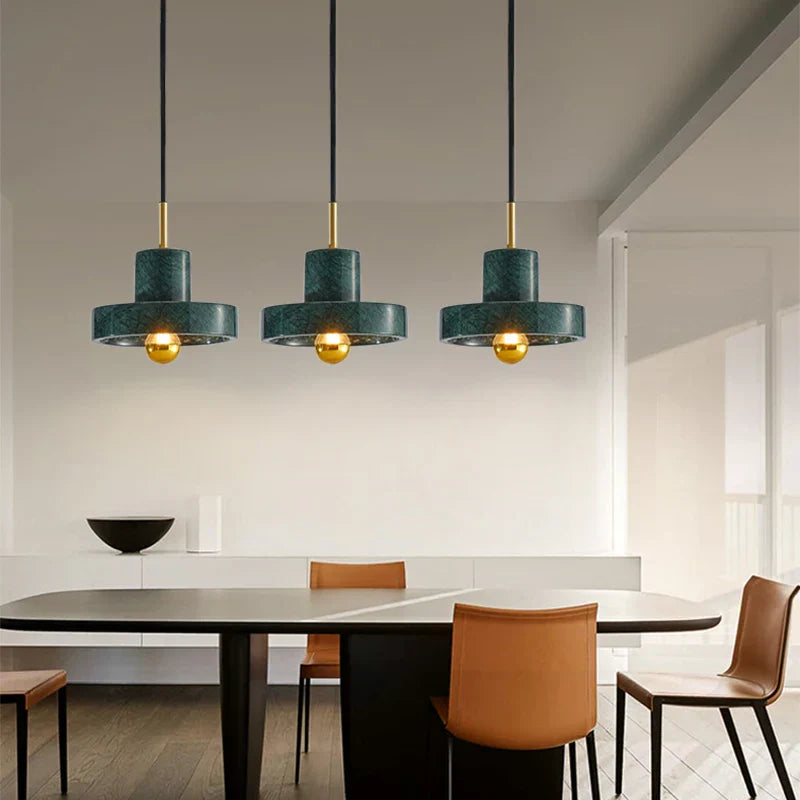 DecorBites™ Green Marble Pendant Light - Modern Luxury Indoor Lighting for Dining Room & Bedroom
