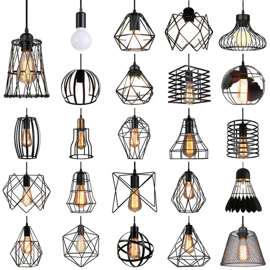 DecorBites™ LED Pendant Lights Vintage Hanging Lamp Industrial Ceiling Fixture E27