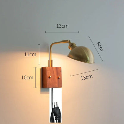 DecorBites™ Clear Glass LED Wall Lights with Pull Chain Switch, Rotate Modern Nordic Wall Lamp