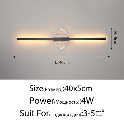 DecorBites™ LED Mirror Wall Lamp for Modern Minimalist Decor