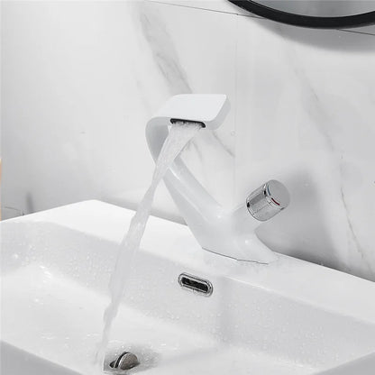 DecorBites™ Gray Basin Faucet | Brass Chrome Mixer Tap | Single Handle Sink Faucet