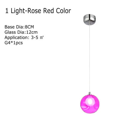 Decorbites™ Klar-Glas-Lüster mit bunten Wandlampen, LED-Hängeleuchte für Wohnzimmer und Kinderzimmer