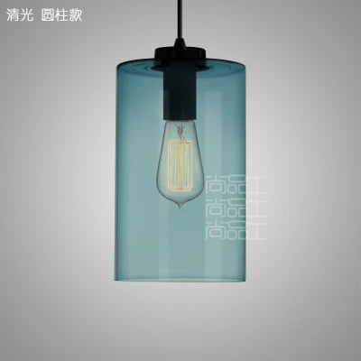 DecorBites™ Glass LED Pendant Lamp: Modern Nordic Style Hanging Light for Home, Cafe, or Bar