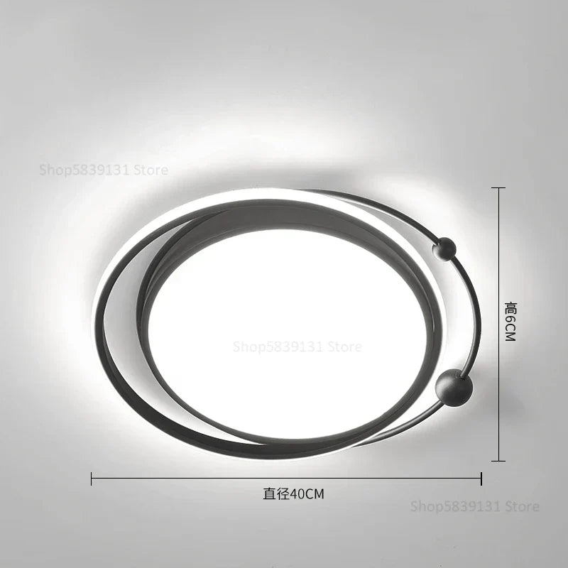 ديكوربايتس™ مصباح سقف LED هندسي: إضاءة نوردية عصرية فاخرة لديكور غرفة المعيشة