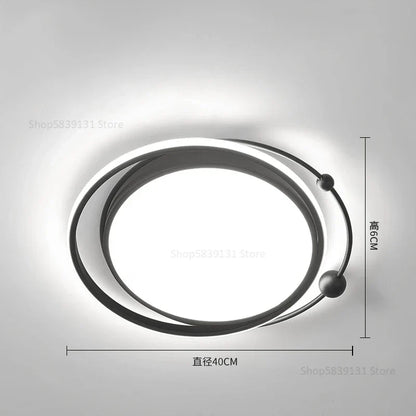 ديكوربايتس™ مصباح سقف LED هندسي: إضاءة نوردية عصرية فاخرة لديكور غرفة المعيشة