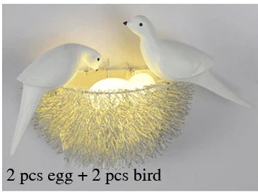 DecorBites™ Birds Nest Wall Lamp | 3D Art Light Fixture for Children Room & Living Room
