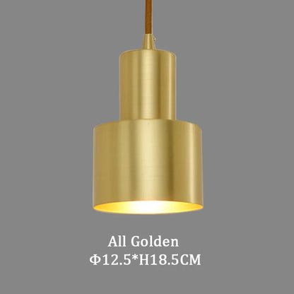 DecorBites™ Brass Finish LED Pendant Light for Dining Room, Bedroom & Bar