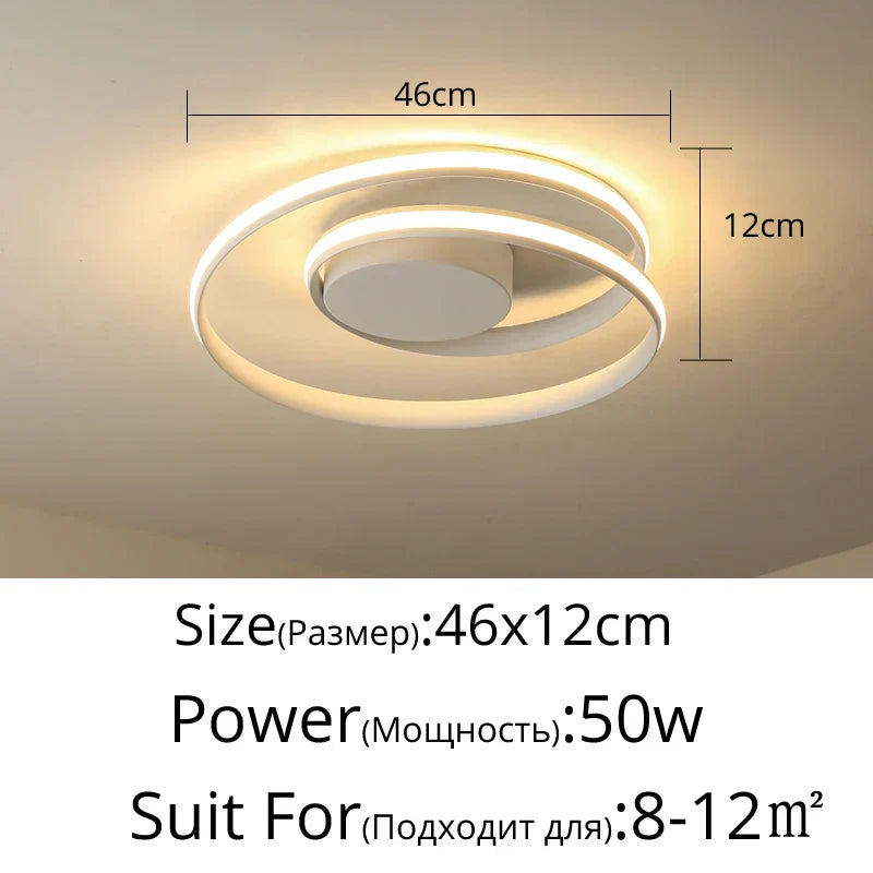Lámpara de Araña LED™ Decorbites: Luces Modernas de Montaje Superficial para Sala de Estar, Dormitorio, Estudio