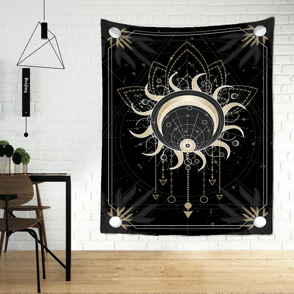 Decobites Tarot Card Tapestry Wall Hanging Hippie Witchcraft Constellation Art Dorm Decor