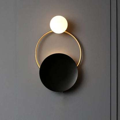 DecorBites™ Golden Ring Sconce Lights Fixture for Bedroom Living Room Hallway Decor