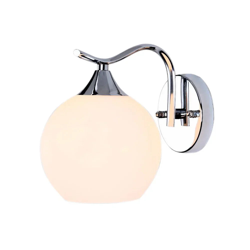 Lámpara de pared DecorBites™ con globo de cristal para dormitorio, escalera, pasillo, oficina - Luminaria moderna para interiores E27