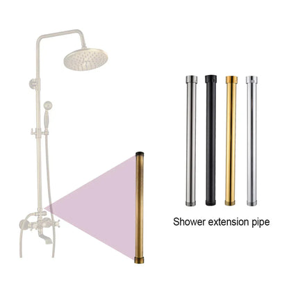 DecorBites™ Brass Black Bathroom Faucet 30cm Extension Tube for Heightening