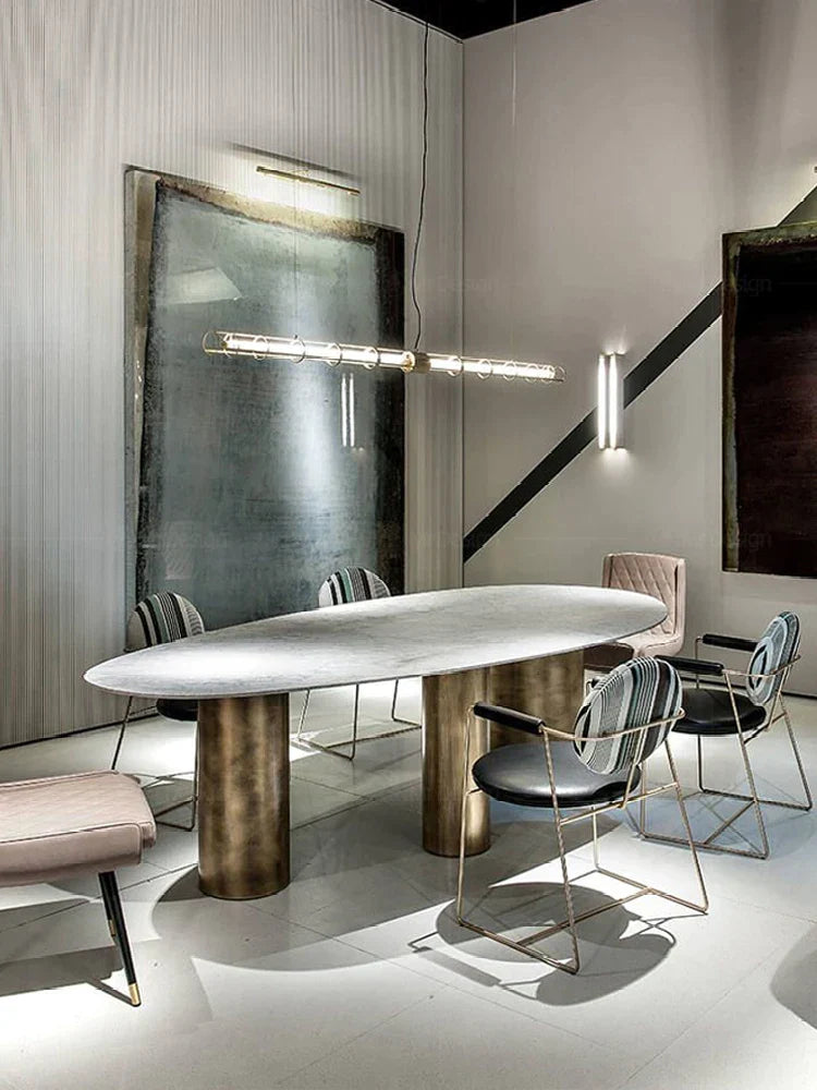 DecorBites™ Glass Chandelier: Nordic Minimalist Dining Room & Office Decoration Lamps