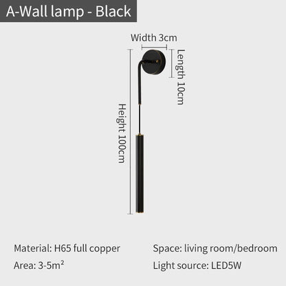 مجموعة DecorBites™‎ ثريا نحاسية لغرفة النوم وشمعدان حائطي حديث للبار