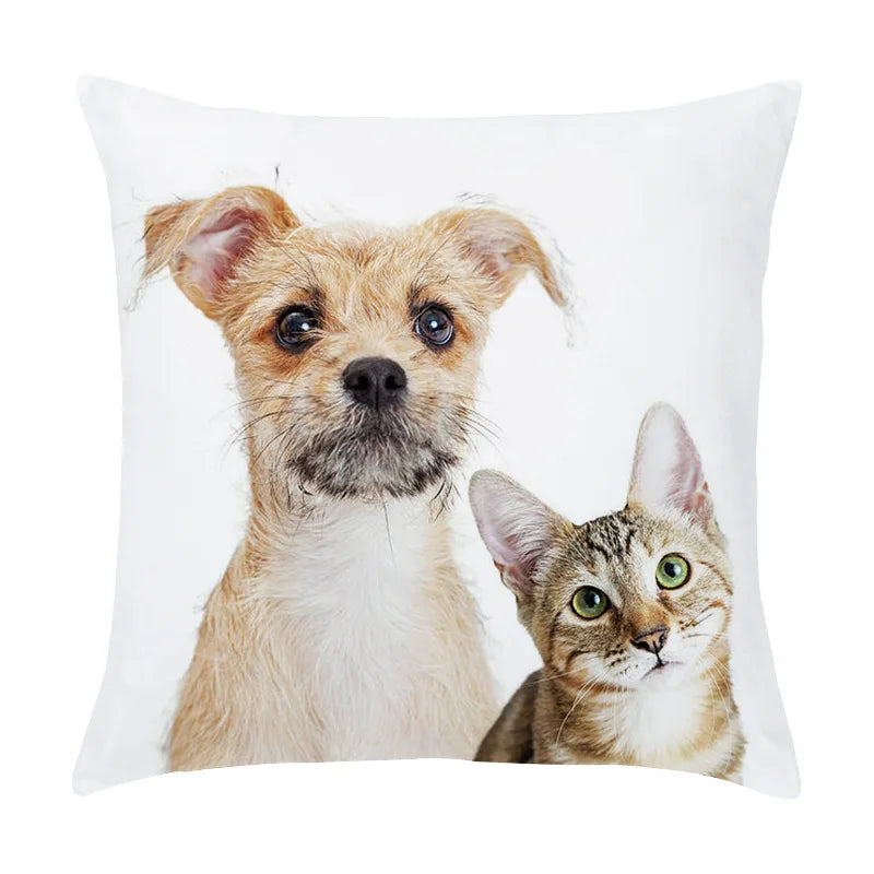 DecorBites™ Co-Pattern Series Peach Skin Pillowcase - 45X45CM - Custom Bedside & Sofa Pillowcase