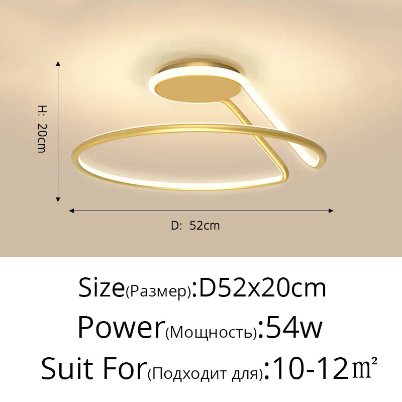 ثريا ديكوربايتس™ LED من الألومنيوم: وحدات إضاءة عصرية بسيطة لغرفة النوم والمطبخ