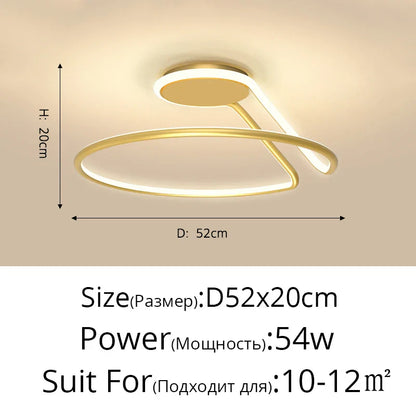 ثريا ديكوربايتس™ LED من الألومنيوم: وحدات إضاءة عصرية بسيطة لغرفة النوم والمطبخ