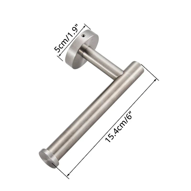 Juego de accesorios de baño DecorBites™: Barra para toallas, gancho para bata, estante, repisa, portarrollos de papel higiénico, gancho