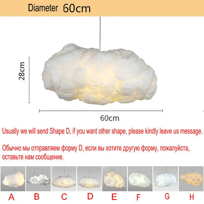 DecorBites™ Cloud LED Chandelier Light for Kids room Nursery School