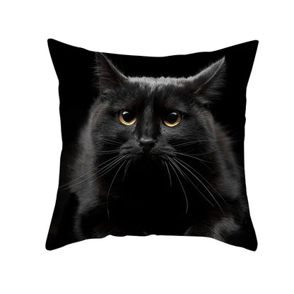 DecorBites™ Black Cat Pillowcases - Cute Kitty Animal Lover Cushion Cover