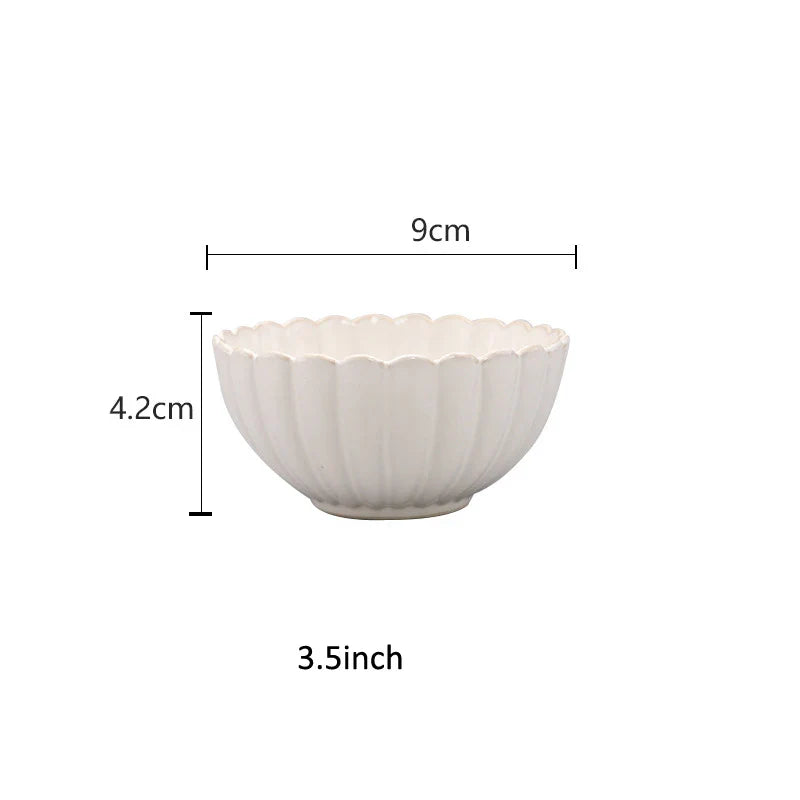 DecorBites™ Ceramic White Glaze Dinnerware Set