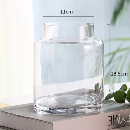 DecorBites™ Gold Glass Vase Hydroponic Plant Flowers Living Room Dining Table Decor