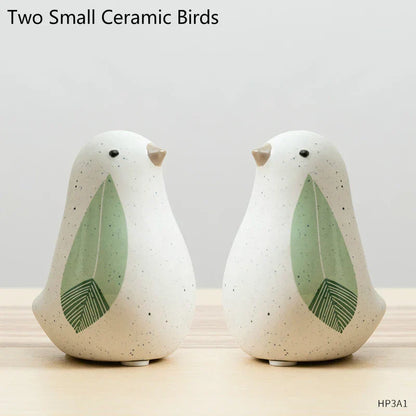 DecorBites™ Chinese Bird Figurines: Modern Ceramic Sculptures for Home Decor & Wedding Gifts