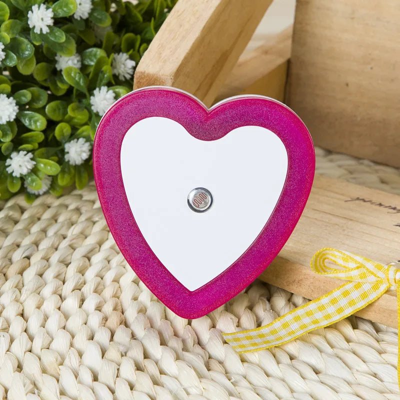 DecorBites™ Heart-Shaped LED Night Light with Wireless Sensor Control for Bedroom & Living Room