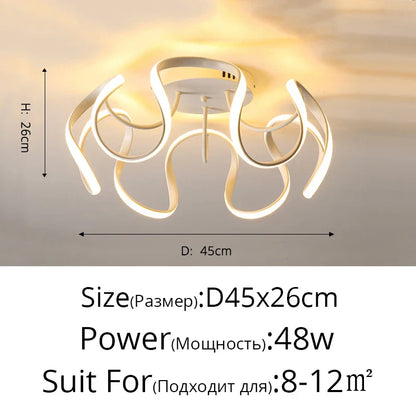 DecorBites™ LED Chandelier Modern Indoor Lighting for Living Room Study Parlor Bedroom