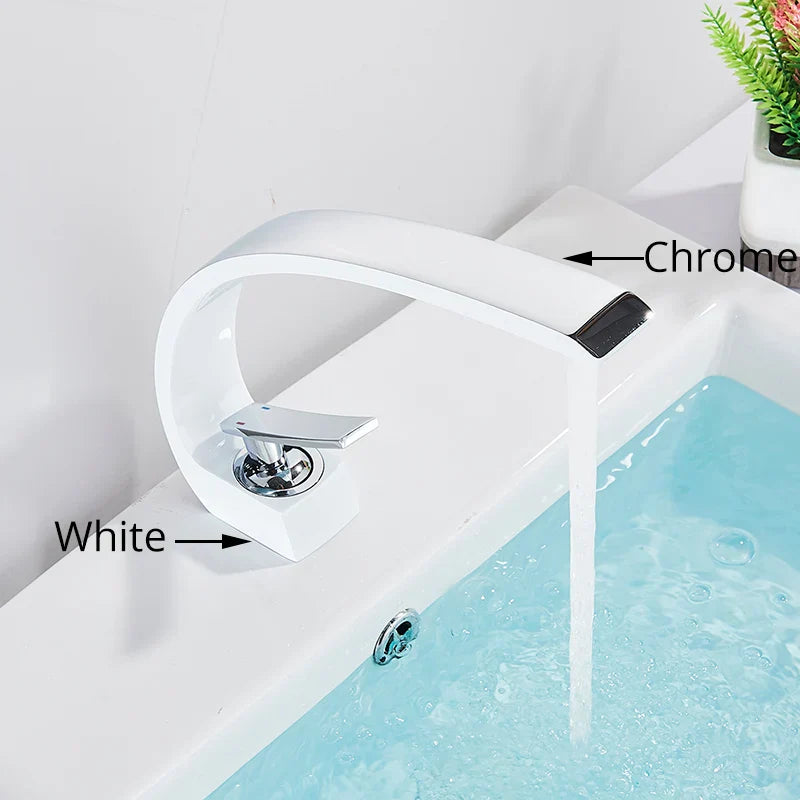 DecorBites™ Black Chrome Basin Faucet Single Handle Bathroom Mixer Tap