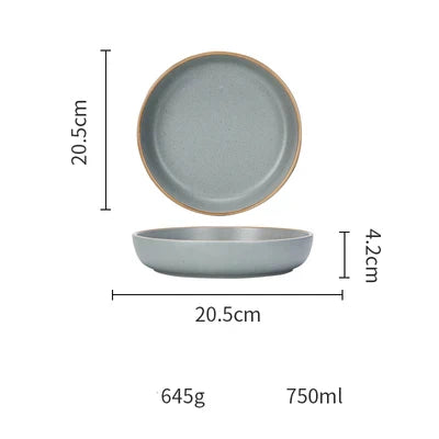 DecorBites™ Ceramic Morandi Bowl - Single Soup and Rice Bowl