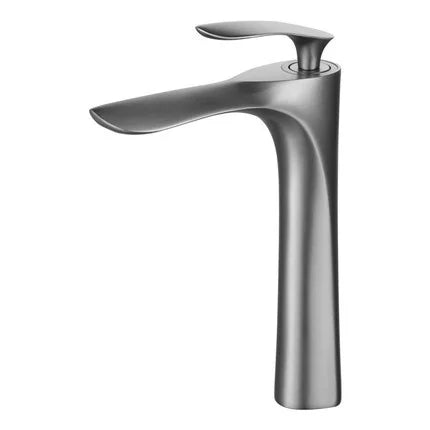 Decorbites™ Grifo de Lavabo Dorado con Asa Única Mezclador de Agua Caliente y Fría Montaje en Cubierta
