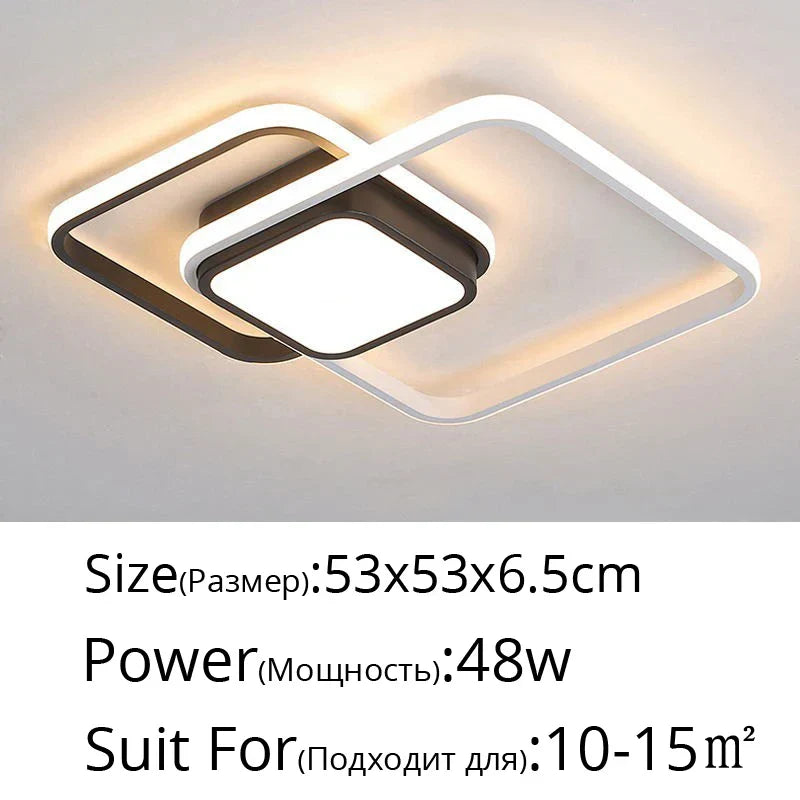 DecorBites™ LED Chandelier: Modern Dimmable Light for Living Room, Kitchen, and Aisle