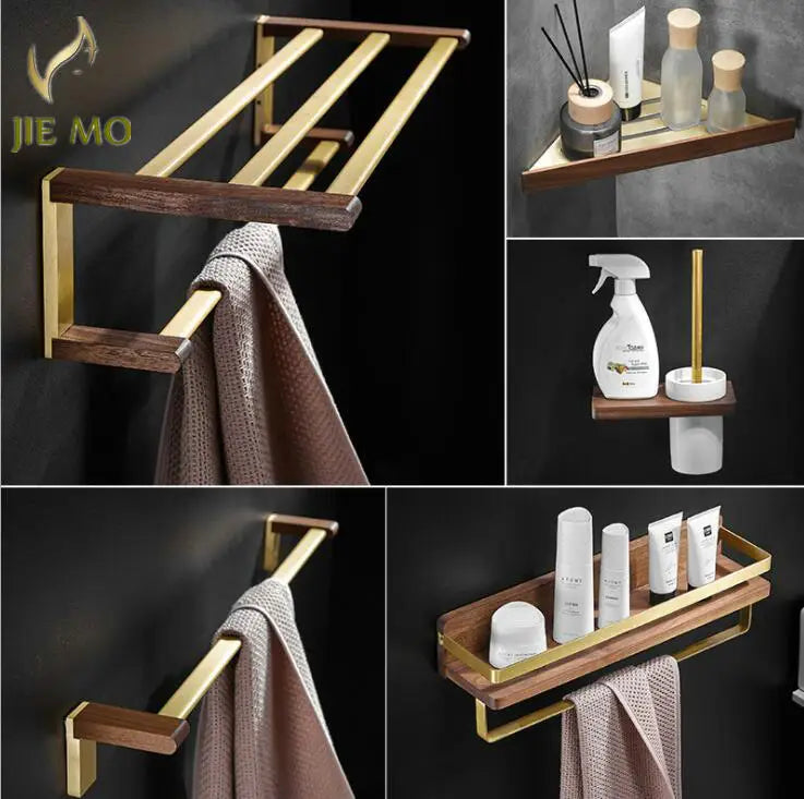 DecorBites™ Bathroom Hardware Set: Towel Rack, Slippers Rack, Toilet Paper Rack - Space Aluminum