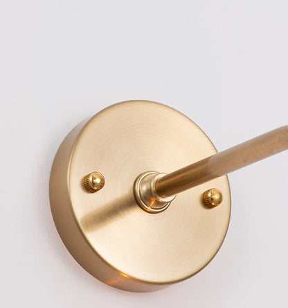 DecorBites™ Amber Glass Wall Lamp Switch, Modern Copper LED Light for Home, Bedroom, Living Room