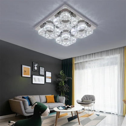 DecorBites™ Smart LED Chandelier Modern Ceiling Lamp Remote Control for Living Dining Room