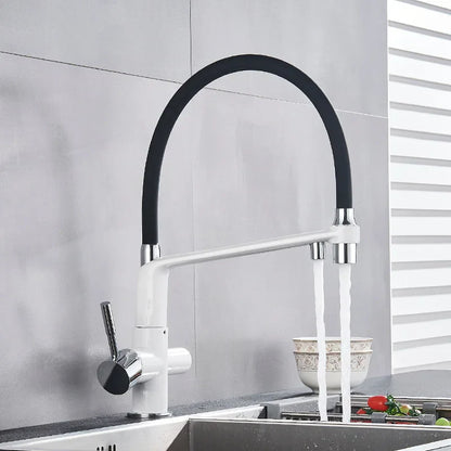 Decorbites™ Zweispundenduschfilter-Wasserhahn mit 360°-Drehung - Küchenmischbatterie