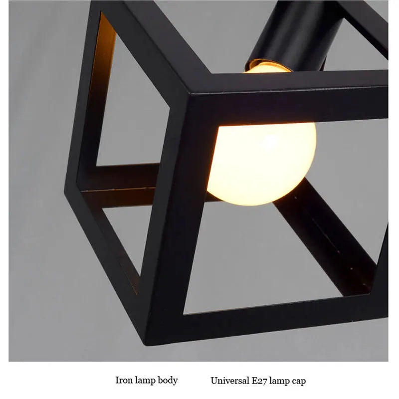 Black Minimalist Pendant Light Nordic Round Design