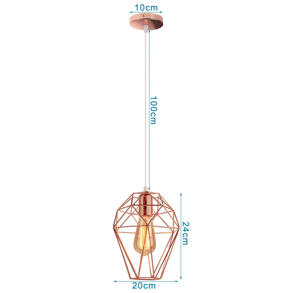 DecorBites™ Industrial Pendant Lights E27 LED Hanging Lamp Modern Loft Lighting for Home