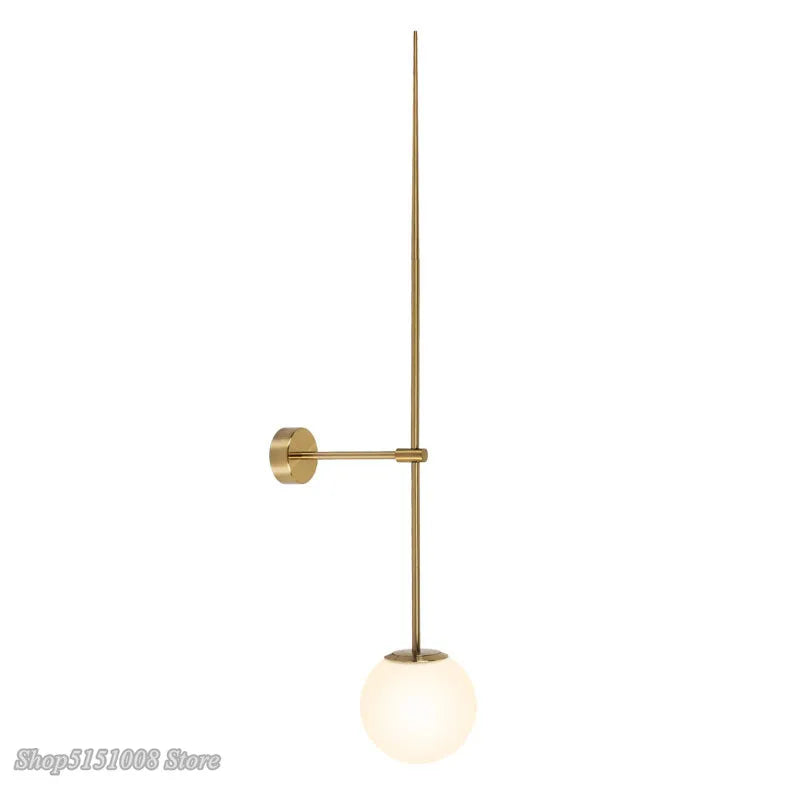 Lámpara de pared LED con bola de cristal DecorBites™ para una decoración minimalista moderna.