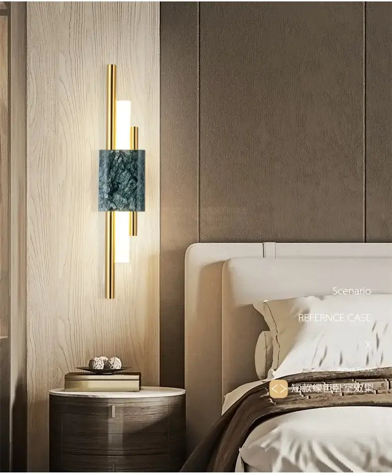 Moderne Marmor LED Wandlampe für Wohnzimmer, Schlafzimmer und Badezimmer