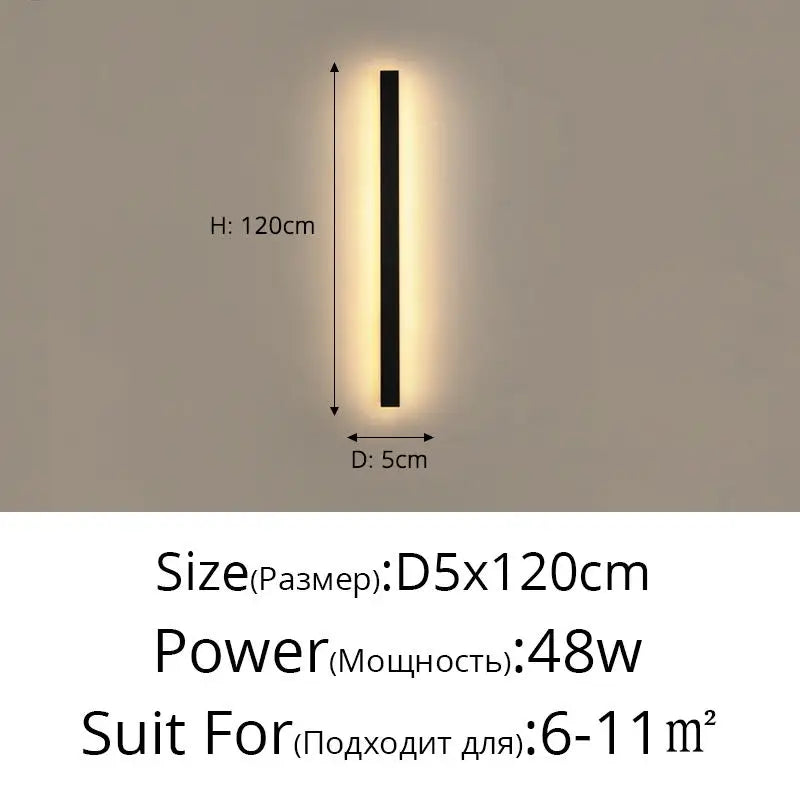 DecorBites™ LED Porch Lights | Modern Outdoor Black Lamps for Living Room & Bedroom