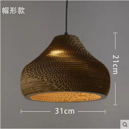 DecorBites™ Chinese Paper Honeycomb Pendant Lights Cardboard Personalized Home Decor Luminaire