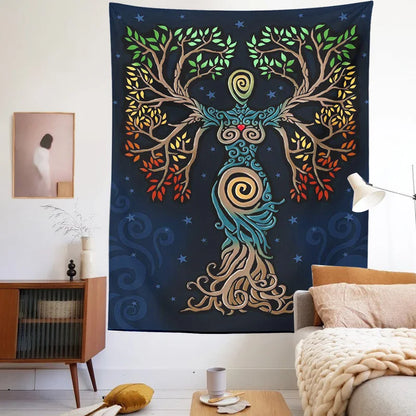 Decobites Tarot Mysterious Tree of Life Wall Decor Tapestry Art Dorm Room