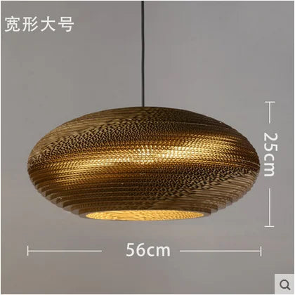 DecorBites™ Chinese Paper Honeycomb Pendant Lights Cardboard Personalized Home Decor Luminaire