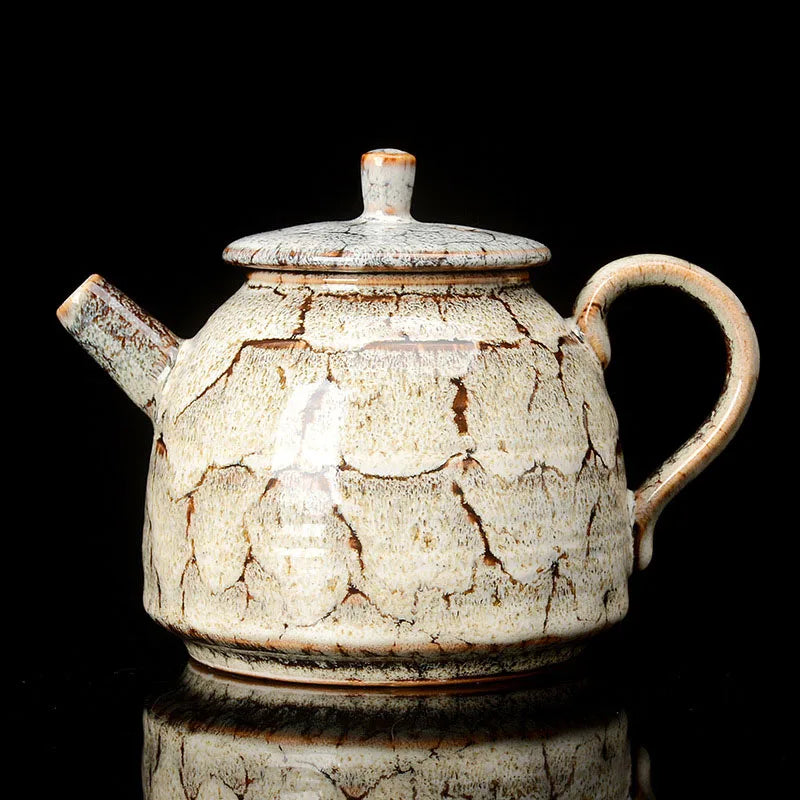 DecorBites™ Ceramic Kung Fu Tea Pot - Traditional Chinese Teaware, 300ML Great for Tea Brewing