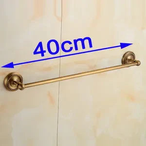 DecorBites™ Brass Single Towel Bar in Antique Finish for Stylish Bathroom Décor