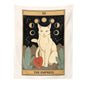 Decobites Cat Divination Tarot Card Tapestry Moon Phase Wall Hanging Décor