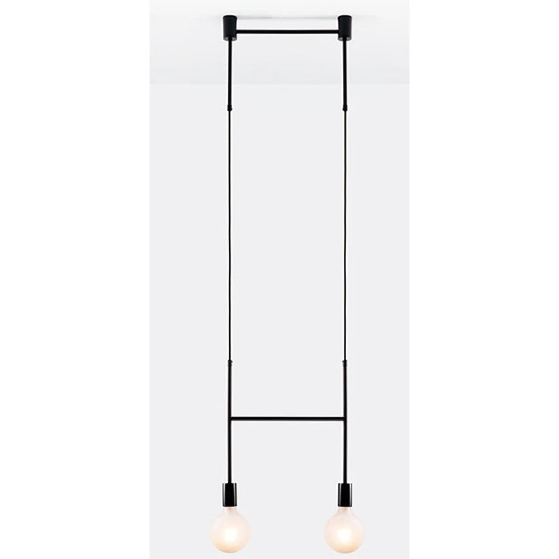 DecorBites™ Black Rose Gold Long Tube Chandelier | Nordic Design for Cafe, Bar & Restaurant