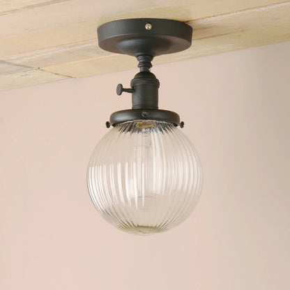 Lámpara de techo semiempotrada con globo de cristal DecorBites™